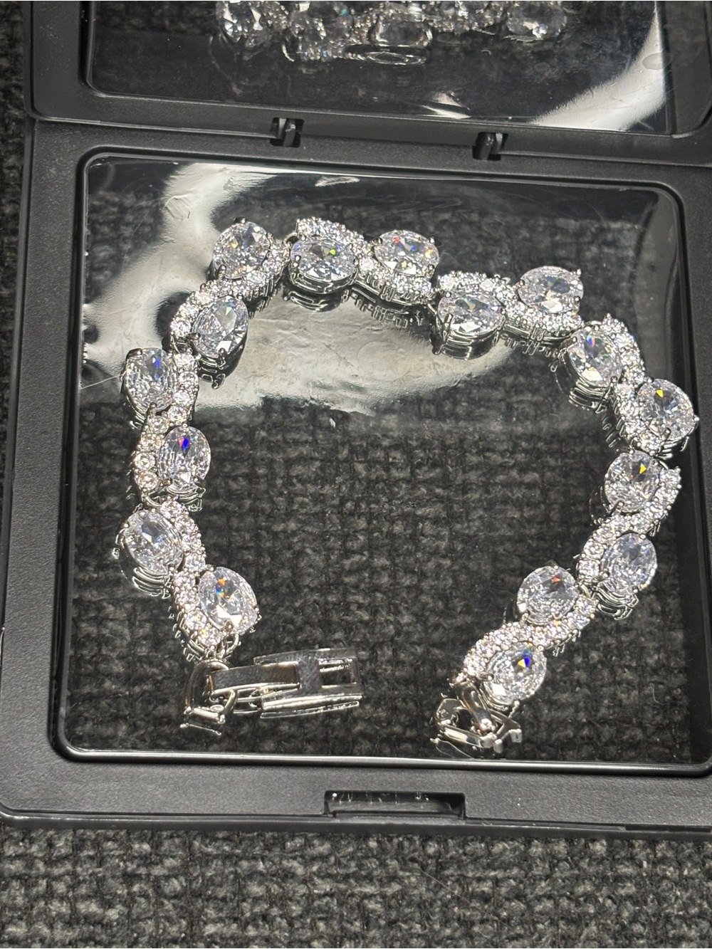 Silver Diamond Tennis Bracelet